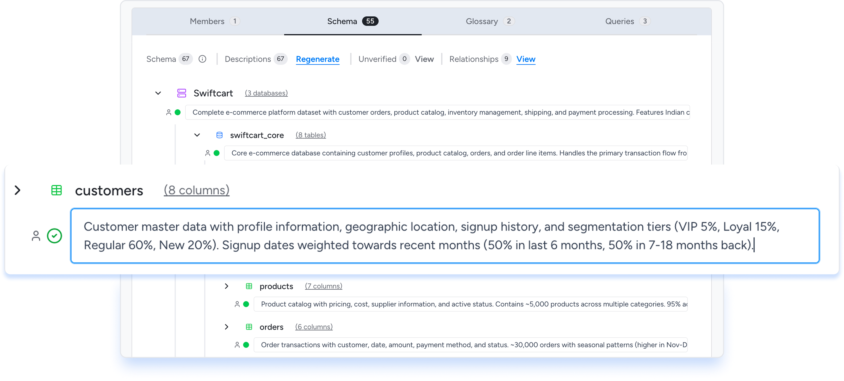 Analyze data structure